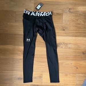 Under Armour Mens Compression Black Leggings - Size Large NWT
